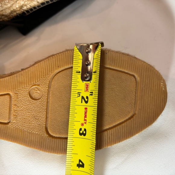 TONI PONS Sz 40 Espadrille Sandals Suede Jute Outsole Elastic Straps - Picture 9 of 9